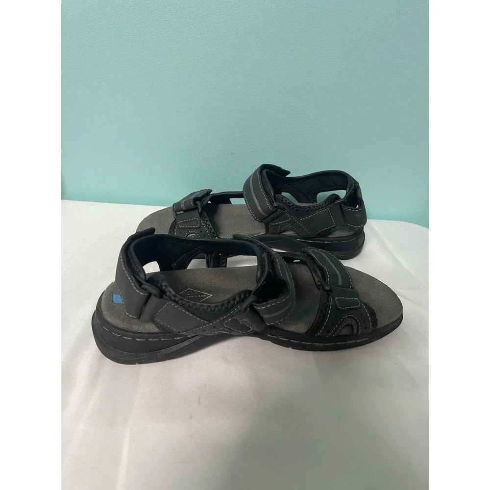 St. John's Bay Men's Black Slip-On Sandals Size 8 Casual Summer S-412‎
